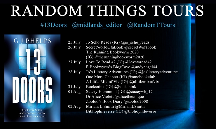 13 Doors blog tour banner