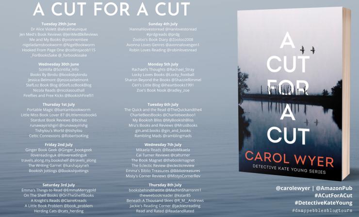 A Cut for a Cut blog tour banner