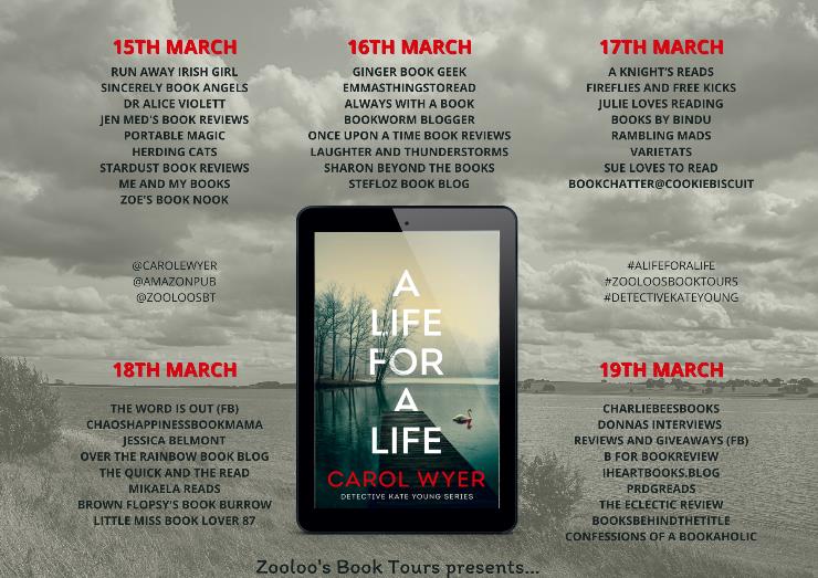 A Life for a Life blog tour banner