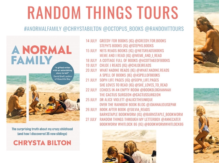 A Normal Family blog tour banner