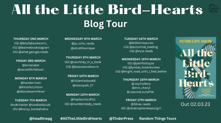 All the Little Bird-Hearts blog tour banner