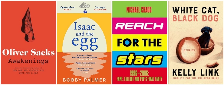 Awakenings, Isaac and the Egg, Reach for the Stars, White Cat, Black Dog