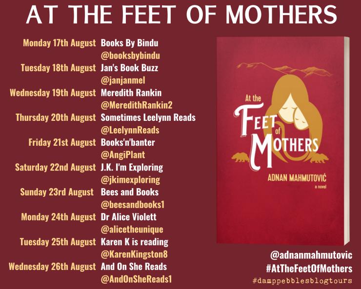 At the Feet of Mothers blog tour banner
