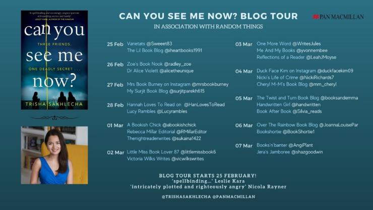 Blog tour: Can You See Me Now? by Trisha Sakhlecha