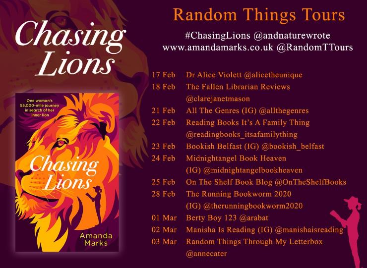 Chasing Lions blog tour banner