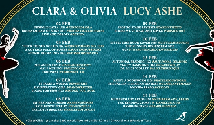 Clara & Olivia blog tour banner