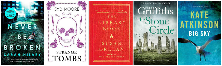 Never Be Broken, Strange Tombs, The Library Book, The Stone  Circle, Big Sky