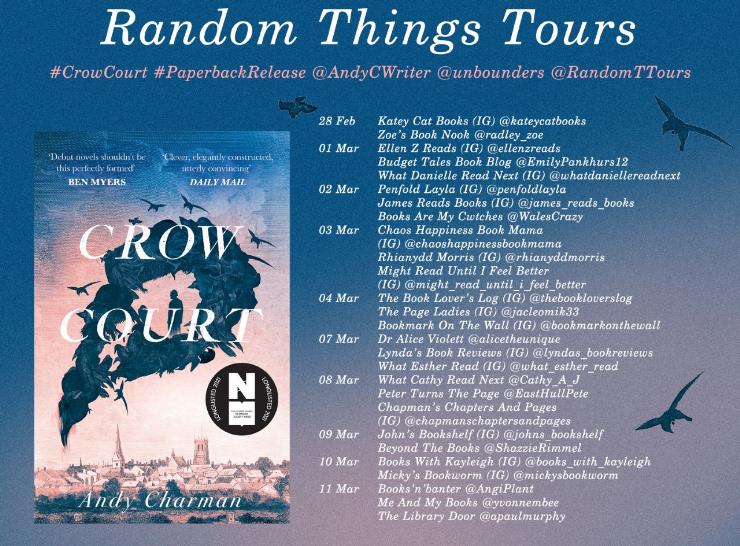 Crow Court blog tour banner