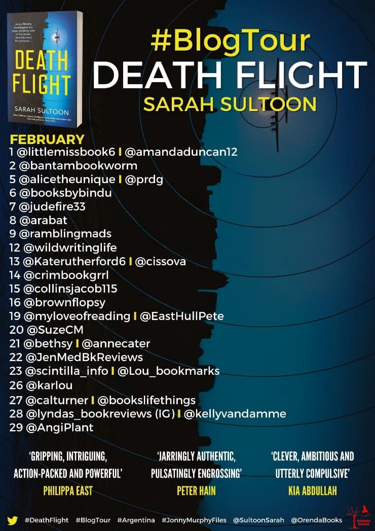 Death Flight blog tour banner