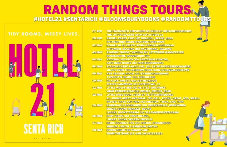 Hotel 21 blog tour banner