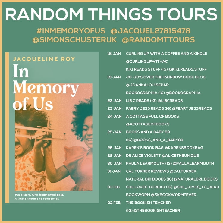 In Memory of Us blog tour banner