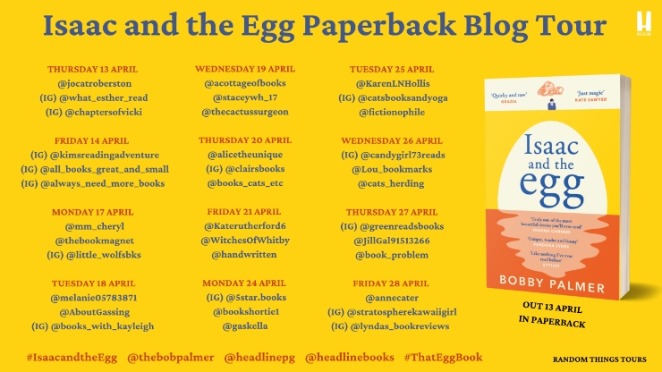 Isaac and the Egg blog tour banner