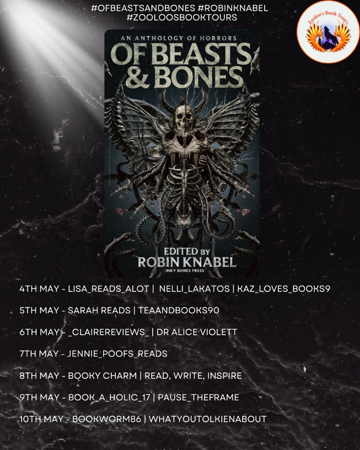 Of Beasts and Bones blog tour banner