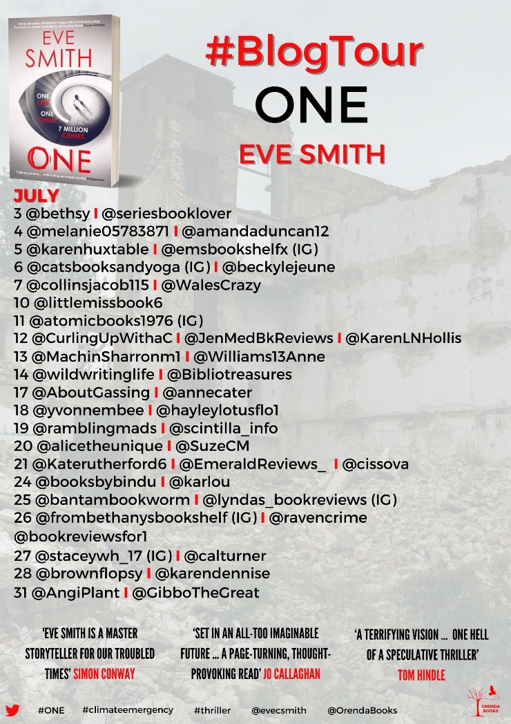 One blog tour banner