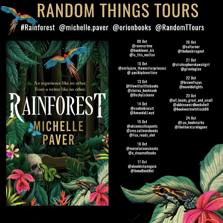Rainforest blog tour banner