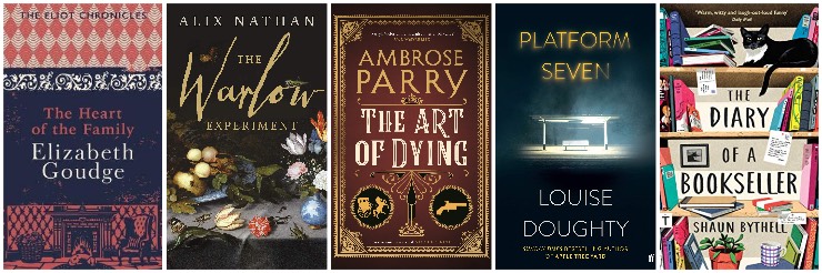 The Heart of the Family, The Warlow Experiment, The Art of Dying, Platform Seven, Diary of a Bookseller