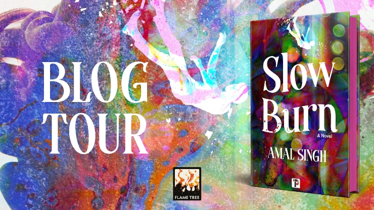 Slow Burn blog tour banner