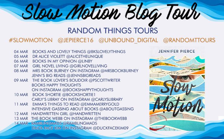Slow Motion blog tour banner