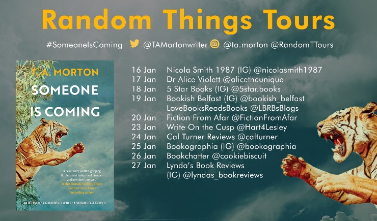 Someone Is Coming blog tour banner