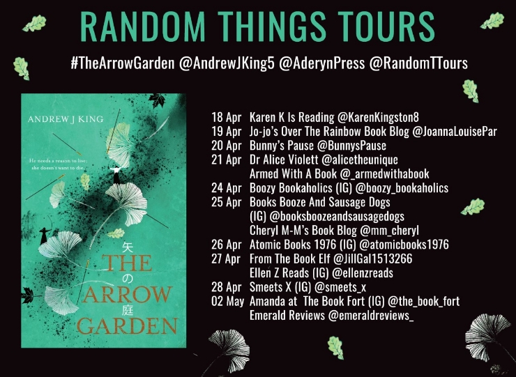 The Arrow Garden blog tour banner