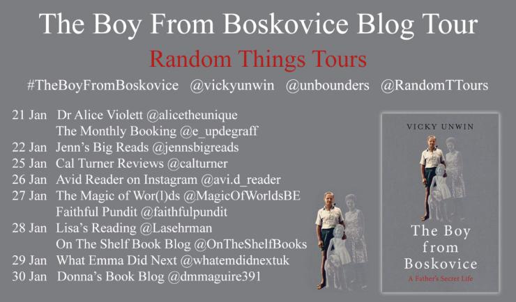 Blog tour: The Boy from Boskovice by Vicky Unwin