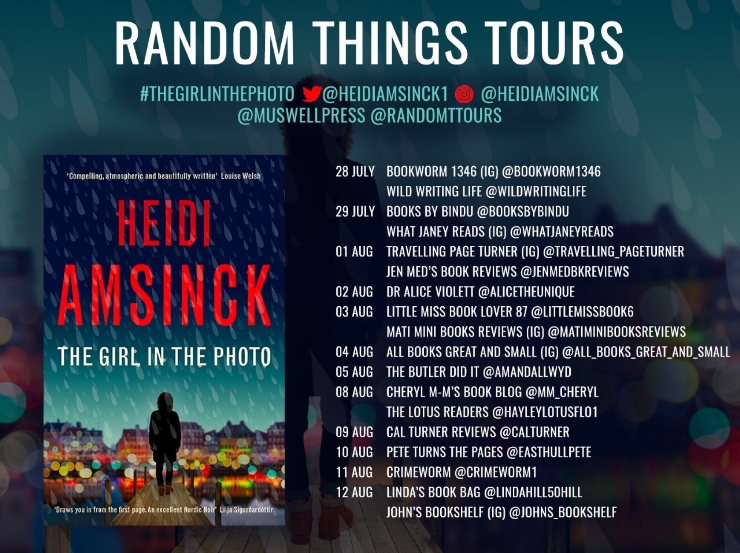 The Girl in the Photo blog tour banner