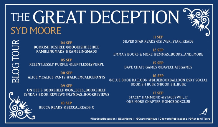 The Great Deception blog tour banner