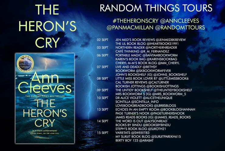 The Heron's Cry blog tour banner