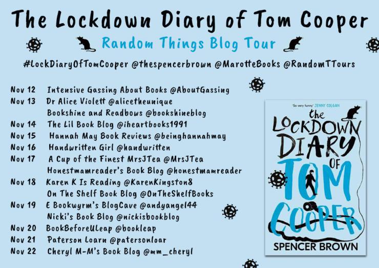 The Lockdown Diary of Tom Cooper blog tour banner