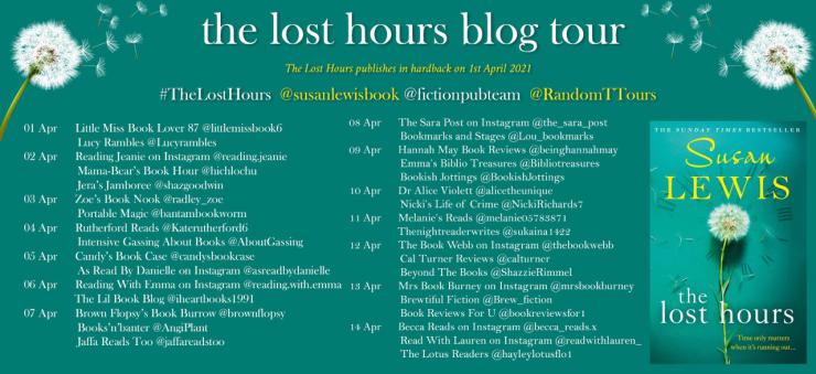 The Lost Hours blog tour banner