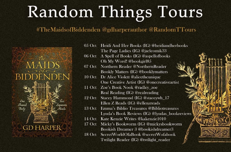 The Maids of Biddenden blog tour banner