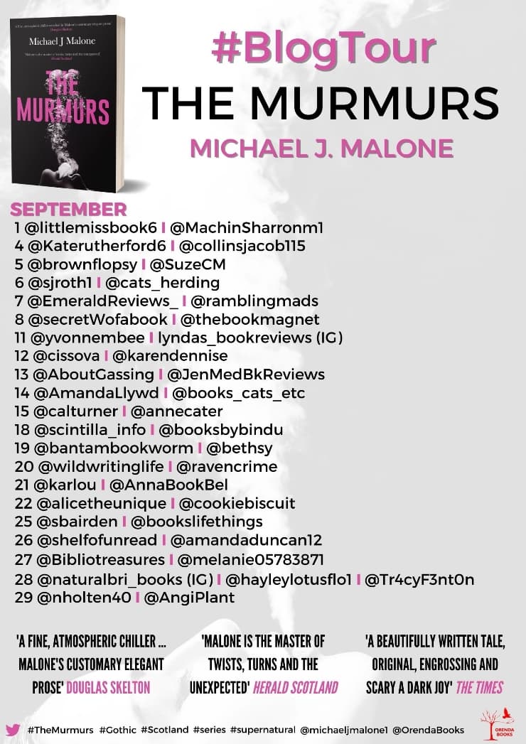 The Murmurs blog tour banner