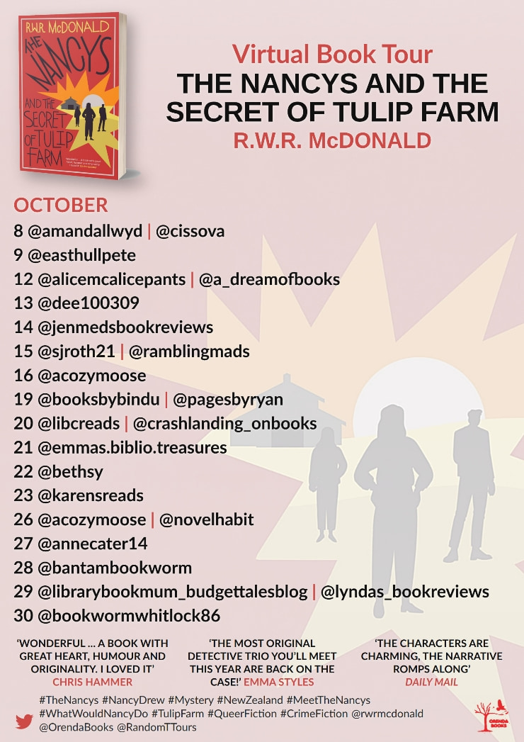 The Nancys and the Secret of Tulip Farm blog tour banner