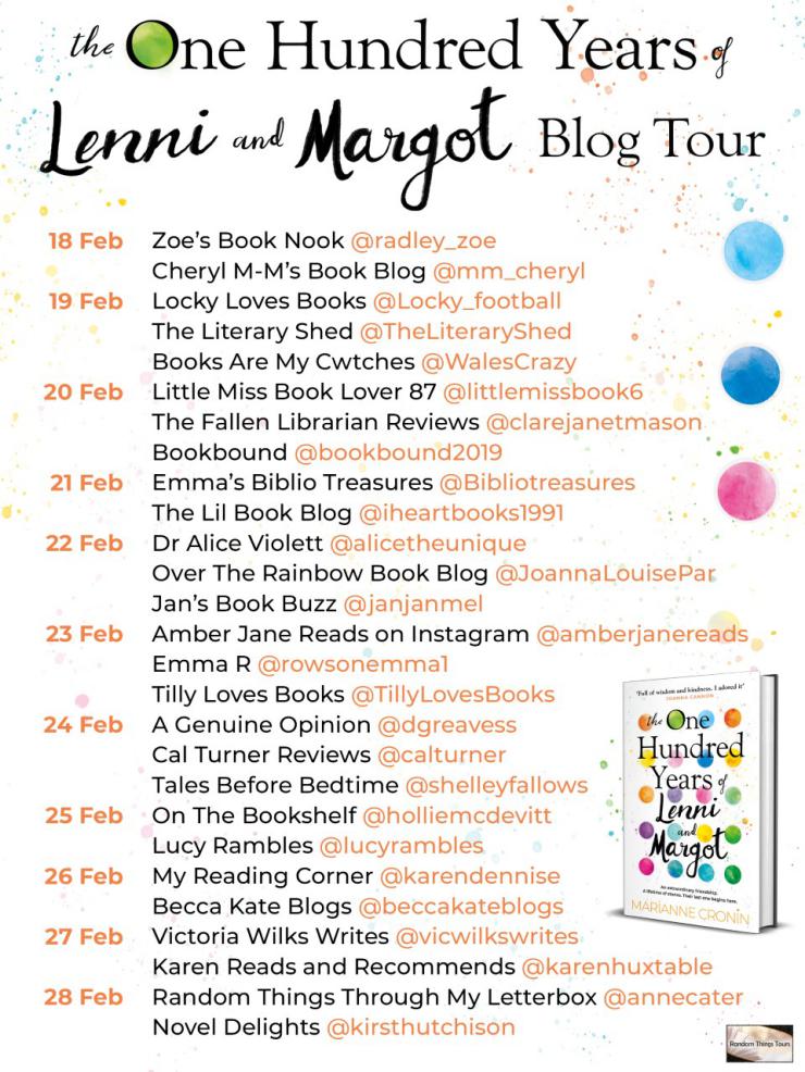 The One Hundred Years of Lenni and Margot blog tour banner