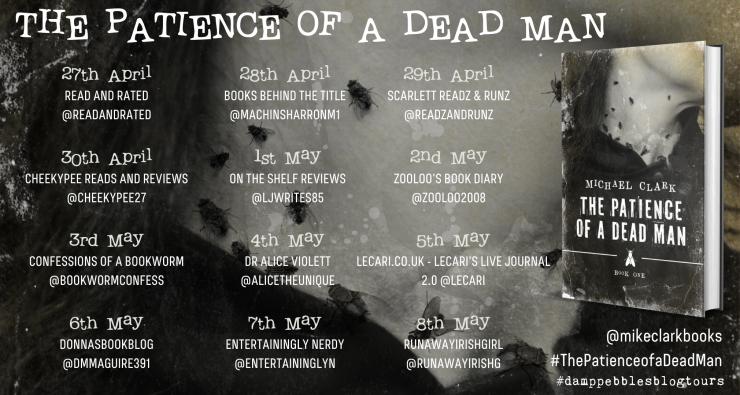 The Patience of a Dead Man blog tour banner