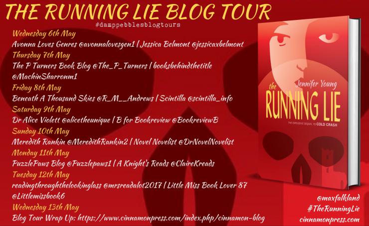 The Running Lie blog tour banner