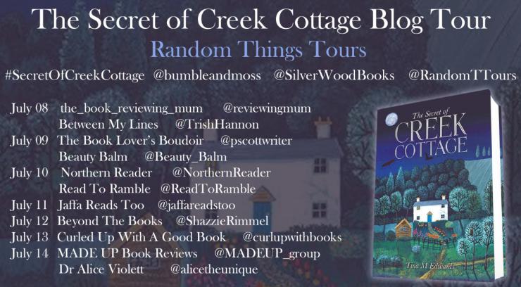 The Secret of Creek Cottage blog tour banner
