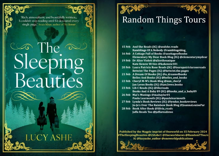 The Sleeping Beauties blog tour banner