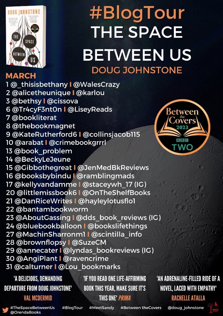 The Space Between Us blog tour banner