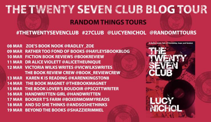 The Twenty Seven Club blog tour banner