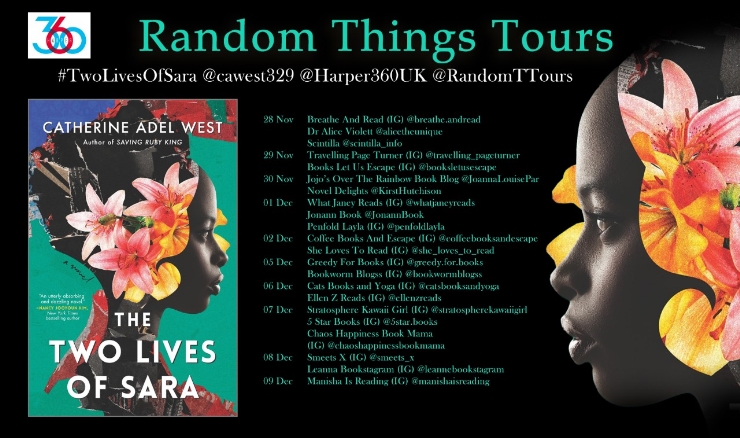 The Two Lives of Sara blog tour banner