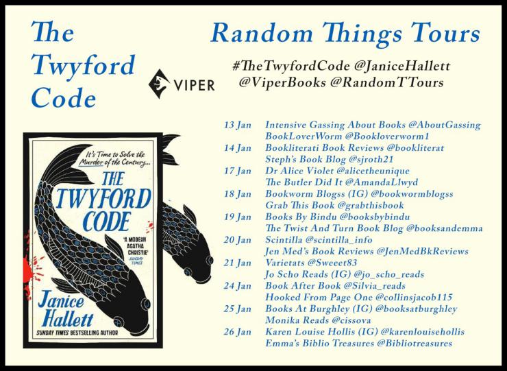 The Twyford Code blog tour banner