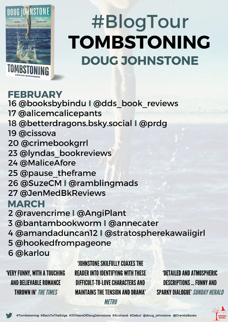 Tombstoning blog tour banner