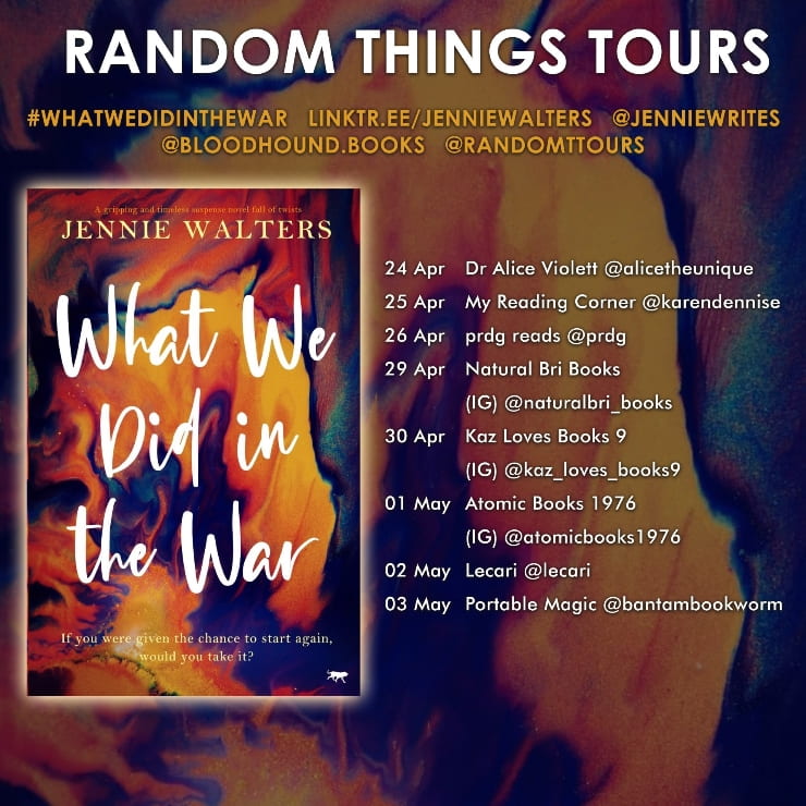 What We Did in the War blog tour banner